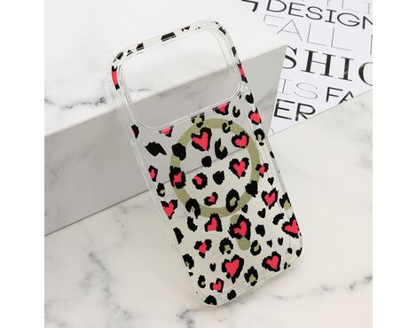 Futrola LEOPARD MagSafe - iPhone 17 Pro roze (MS).
