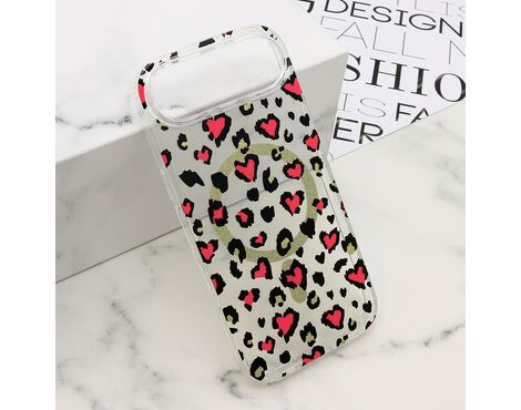 Futrola LEOPARD MagSafe - iPhone 17 Air roze (MS).