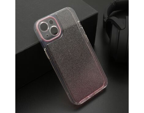 Futrola OMBRE GLITTER - iPhone 13 (6.1) roze (MS).