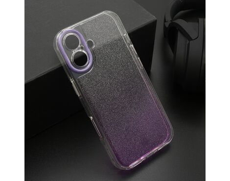 Futrola OMBRE GLITTER - iPhone 17 ljubicasta (MS).