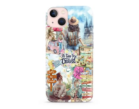 Silikonska futrola ultra tanka (skin) PRINT CLEAR - iPhone 13 (6.1) SP031 (MS).