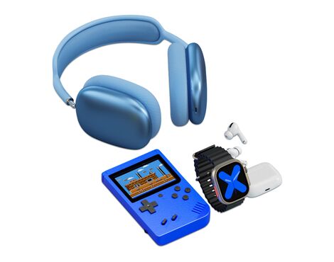 KARLER BASS K13-Combo set (smart watch, konzola, TWS / AirPods Max Bluetooth slusalice ) plava (MS).