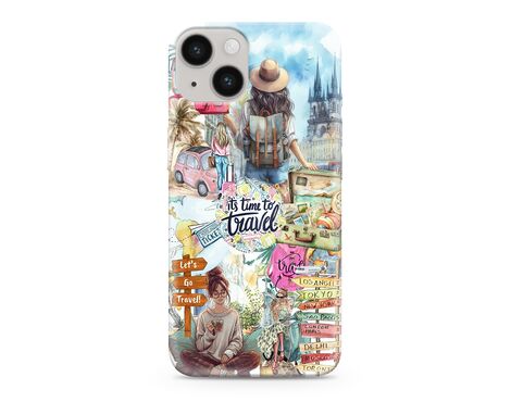 Silikonska futrola ultra tanka (skin) PRINT CLEAR - iPhone 15 SP031 (MS).