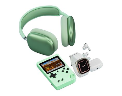 KARLER BASS K13-Combo set (smart watch, konzola, TWS / AirPods Max Bluetooth slusalice ) zelena (MS).