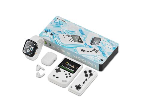 KARLER BASS K35-Combo set (smart watch, konzola sa kontrolorom, Slusalice AirPods Pro 2) beli (MS).