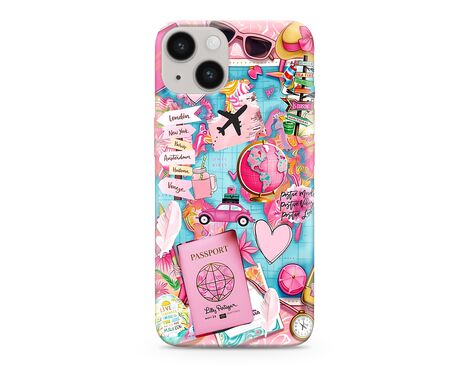 Silikonska futrola ultra tanka (skin) PRINT CLEAR - iPhone 15 SP029 (MS).