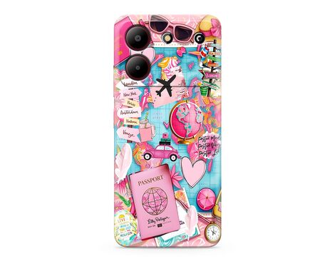 Silikonska futrola ultra tanka (skin) PRINT CLEAR - ZTE Blade A54 SP029 (MS).