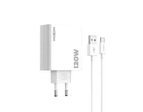 Kucni punjac Moxom MX-HC246 120W 6A Type C beli (MS).