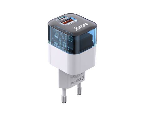 Kuciste punjaca Superior SU-P105 30W USB A+Type C belo (MS).