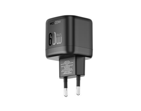Kucni punjac Moxom MX-HC314 40W PD 60W AVS Type-C na Type-C crni (MS).