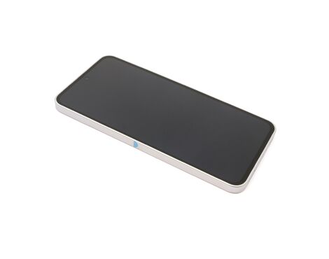 LCD displej (ekran) - Samsung A366 Galaxy A36 5G + Touch screen + frame white/gray Full ORG EU (GH82-36841B) (MS).