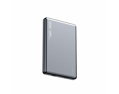 Univerzalna Back Up Baterija MagSafe Moxom MX-PB212 Ultra Thin PD20W + wireless 15W 5000mAh sivi (MS).