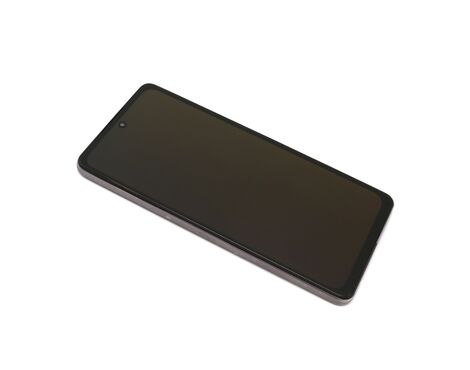 LCD displej (ekran) - Samsung A525F/A526B Galaxy A52 4G/5G + Touch screen + frame black (crni) OLED (MS).