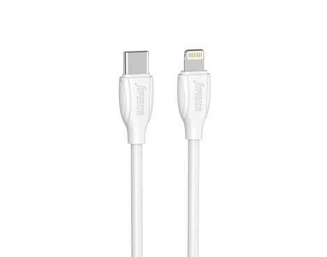 USB data kabl Comicell Superior CO-BX19 Fast 20W 3A Type C na Lightning 1m beli (MS).