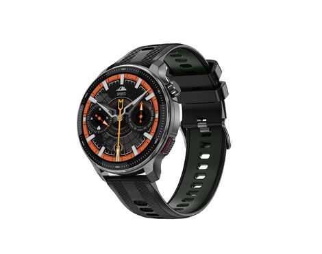 Smart Watch DT G6 GPS crni (silikonska narukvica crna i narandzasta) (MS).