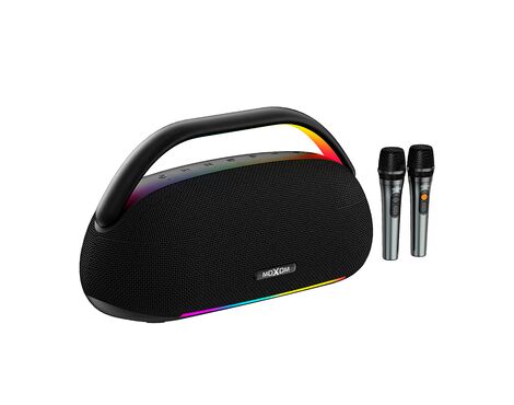 Zvucnik bluetooth Moxom 400W MX-SK104 sa dva mikrofona crni (MS).