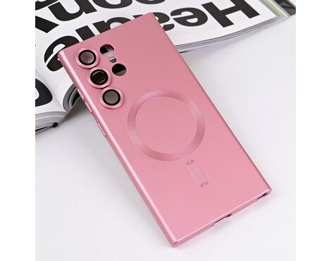 Futrola Magsafe Chrome - Samsung Galaxy S23 Ultra roze.