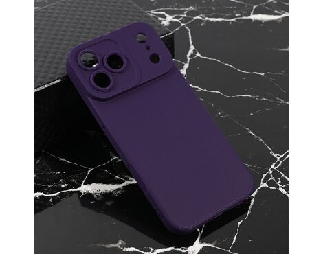 Silikonska futrola Teracell Giulietta - iPhone 17 Pro Max/18 Pro Max 6.9 mat tamno ljubicasta.