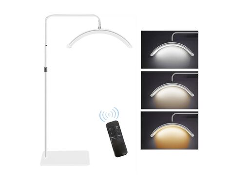 Podna LED lampa Half moon bela.