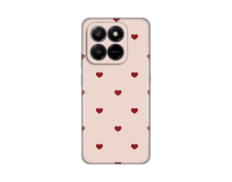 Silikonska futrola PRINT - Honor X7d 4G/400 Smart 5G Beige Hearts.