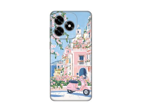 Silikonska futrola PRINT - Huawei Honor X5c Plus Pink Italy.