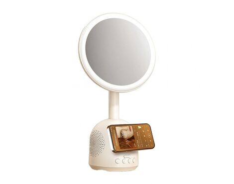 Makeup ogledalo+Bluetooth zvucnik+Wireless Charger REMAX RT-E210.