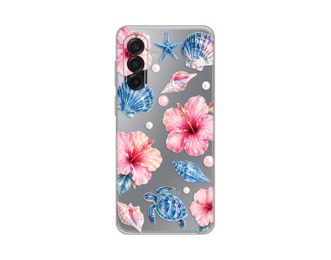 Silikonska futrola PRINT Skin - Samsung A175 Galaxy A17 Hibiscus Sea.