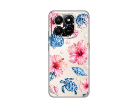 Silikonska futrola PRINT Skin - Honor X7d 4G/400 Smart 5G Hibiscus Sea.