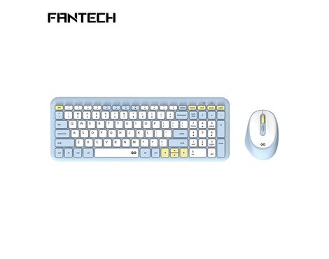 Combo mis tastatura wireless Fantech WK-901 GO plavi.