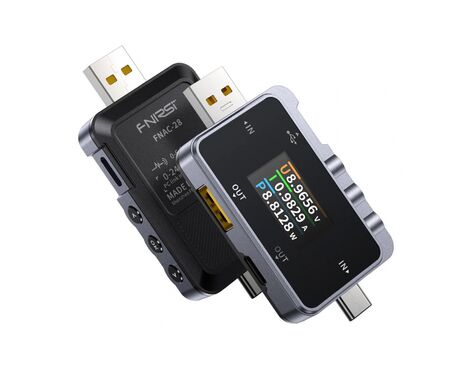 Multifunkcionalni digitalni USB i Type C smart tester FNIRSI FNAC-28 2u1 (za punjace i Univerzalna Back Up Baterija uredjaje).