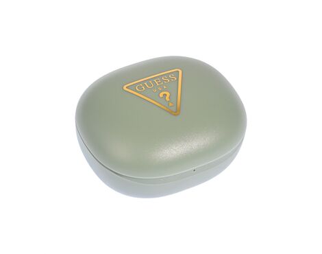 Bluetooth slusalice Guess TWS flet Triangle Logo Electroplated zelene (GUTWST7FCETN).