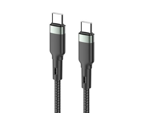 Data kabl KONFULON DC94, 60W, Type C na Type C crni 1m.