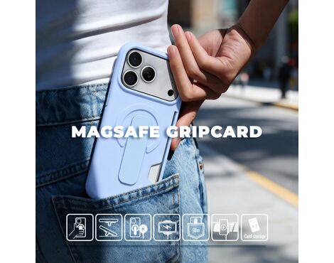 Futrola Magsafe GripCard - iPhone 17 Pro/18 Pro 6.3 svetlo plava.