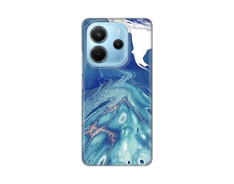 Silikonska futrola PRINT - Xiaomi Redmi Note 14 4G (SRB) Blue Marble.