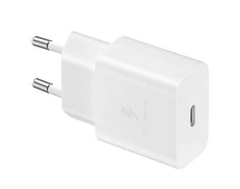 Samsung kucni punjac 15W Type C bez kabla beli (EP-T1510-NWE).