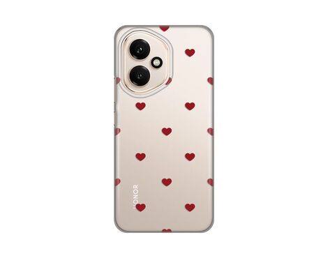 Silikonska futrola PRINT - Huawei Honor 400 Red Hearts.