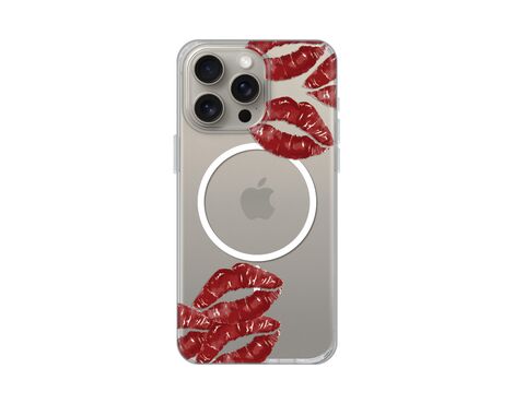 Futrola print Magsafe - iPhone 15 Pro Max 6.7 Kisses.