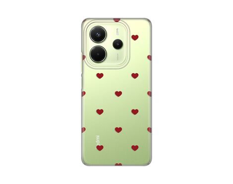 Silikonska futrola PRINT - Xiaomi Redmi Note 14 4G (SRB) Red Hearts.