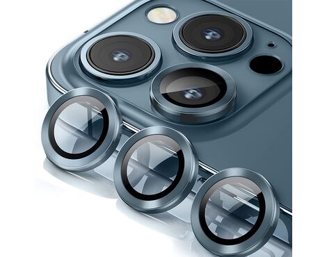 Folija - zastitu kamere RING za iPhone 15 Pro Max (6.7) plava (MS).