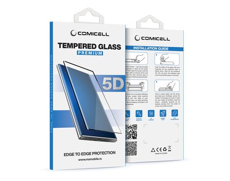 Zastitna folija za ekran GLASS 5D CURVED Full GLUE - Huawei Honor 200 Pro crna (MS).