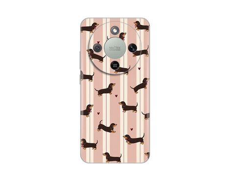 Silikonska futrola PRINT Skin - Huawei Honor Magic 8 Lite Dachshunds Love.