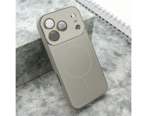Futrola COLOR METAL MagSafe II - iPhone 17 Pro/iPhone 18 Pro (6.3) srebrna (MS).