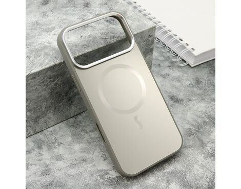 Futrola COLOR METAL Magsafe - iPhone 17 Pro Max (6.9)/iPhone 18 Pro Max (6.9) siva (big camera) (MS).