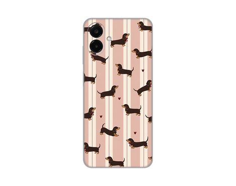 Silikonska futrola PRINT Skin - Samsung A075F/A077F/A085F Galaxy A07/A07s/A08 Dachshunds Love.