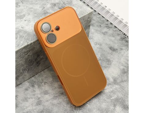 Futrola COLOR METAL MagSafe II - iPhone 16 (6.1) narandzasta (MS).
