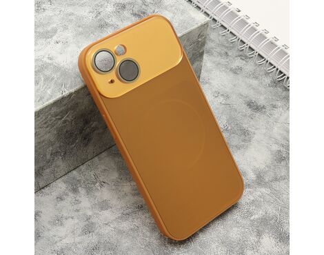 Futrola COLOR METAL MagSafe II - iPhone 15 narandzasta (MS).