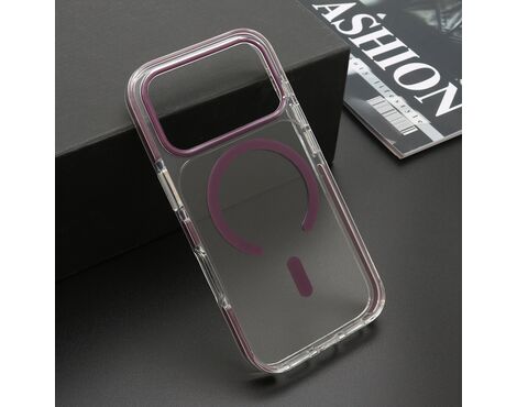 Futrola COLOR providna MagSafe - iPhone 17 Pro/iPhone 18 Pro (6.3) ljubicasta (MS).