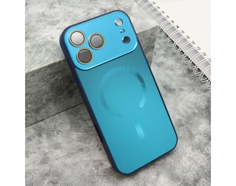 Futrola COLOR METAL Magsafe - iPhone 17 Pro Max (6.9)/iPhone 18 Pro Max (6.9) plava (small camera) (MS).