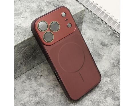 Futrola COLOR METAL MagSafe II - iPhone 17 Pro/iPhone 18 Pro (6.3) dark cherry (MS).