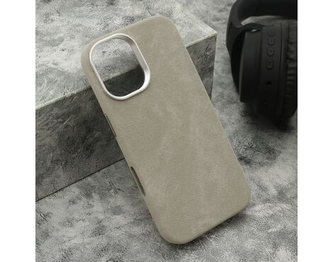 Futrola PRESTIGE LEATHER MagSafe - iPhone 17 siva (MS).